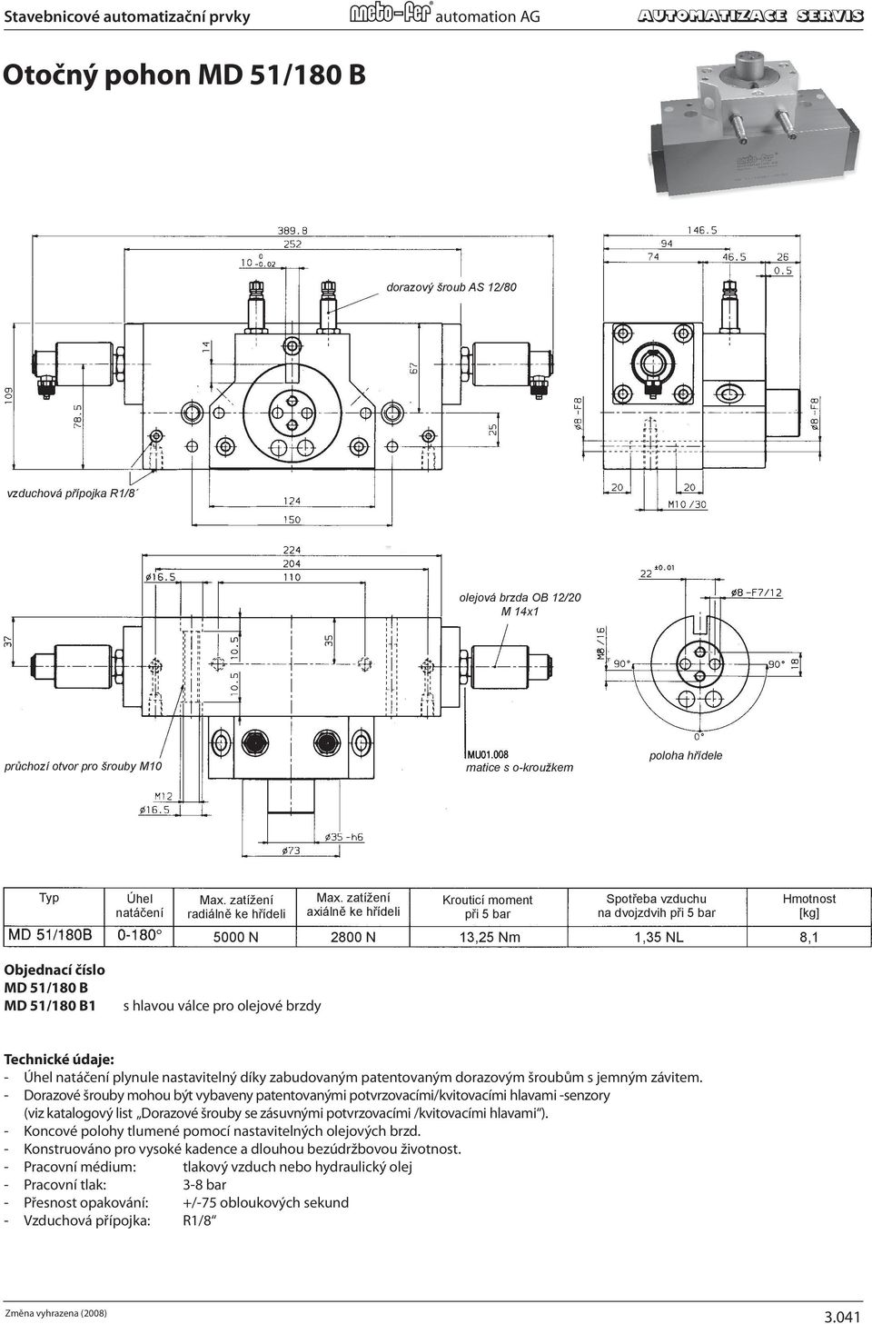 M14 14x1x 1 Stop screw AS 12/80 Stop screw AS 12/80 s with fine threads provide for stepless adjustable angle of rotation.