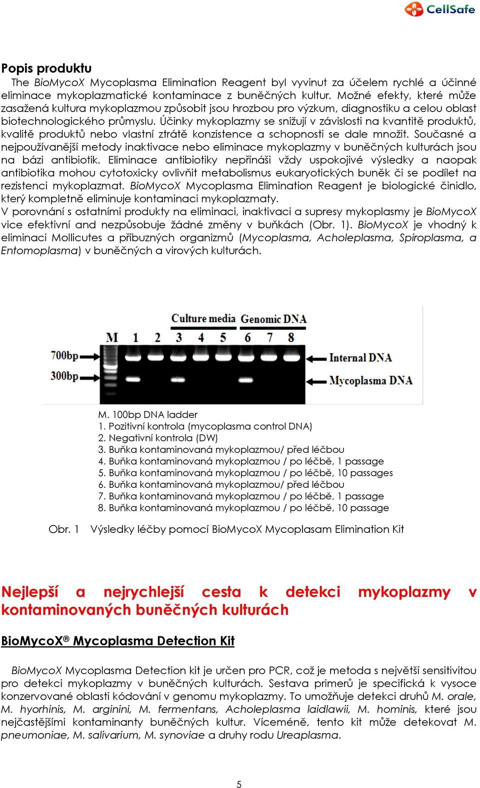 Účinky mykoplazmy se snižují v závislosti na kvantitě produktů, kvalitě produktů nebo vlastní ztrátě konzistence a schopnosti se dale množit.