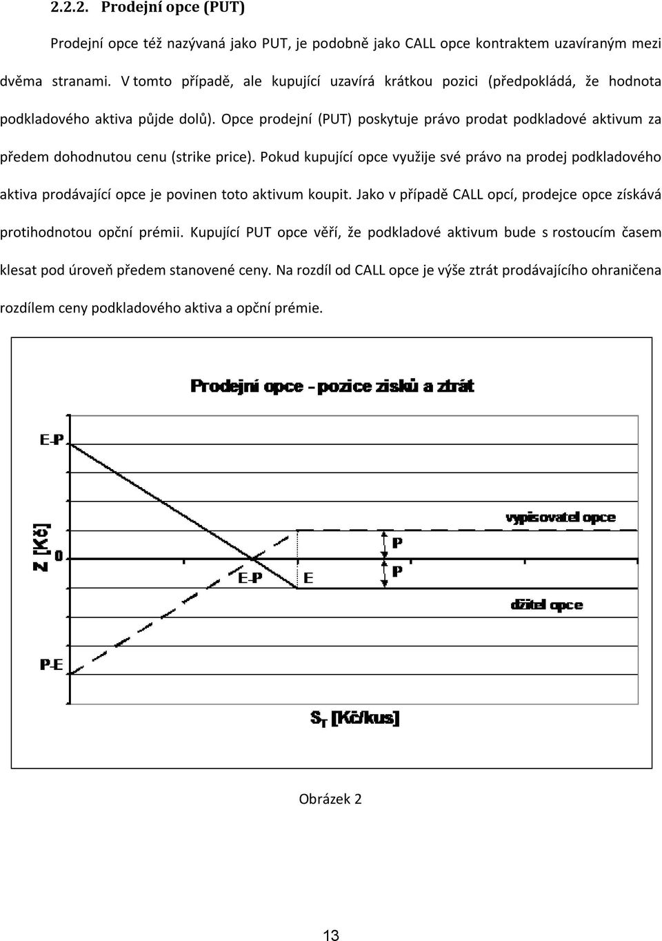 Opce prodejní (PUT) poskytuje právo prodat podkladové aktivum za předem dohodnutou cenu (strike price).