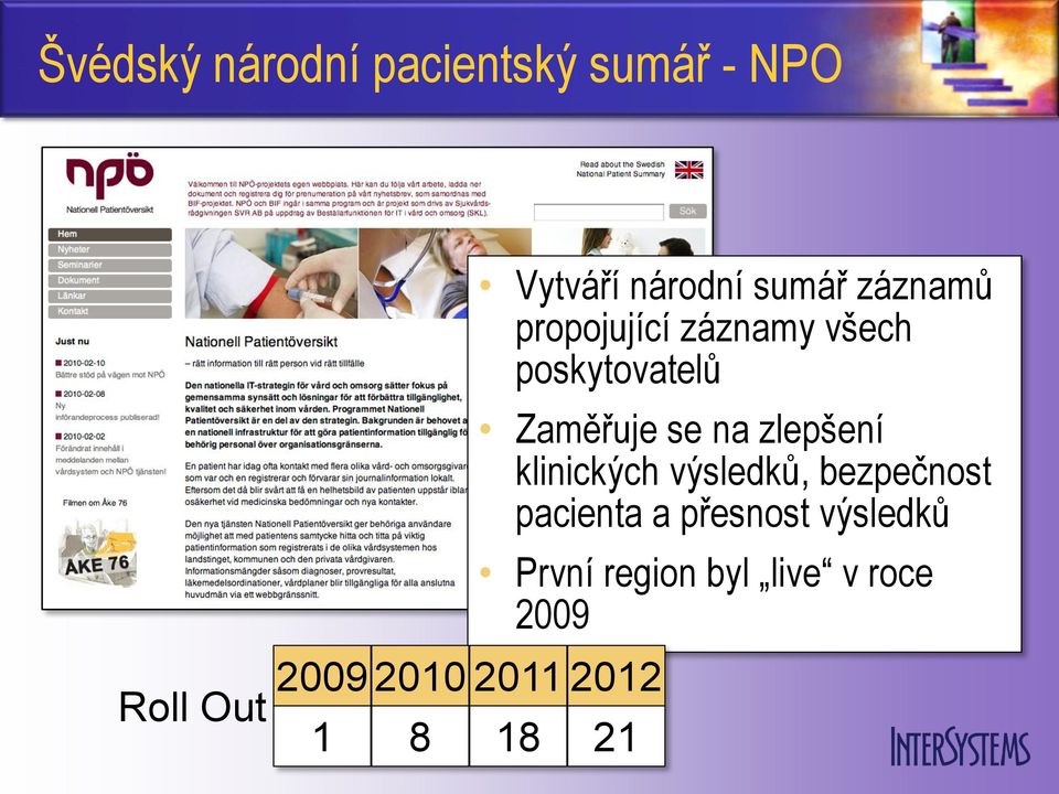 všech poskytovatelů Zaměřuje se na zlepšení klinických výsledků,