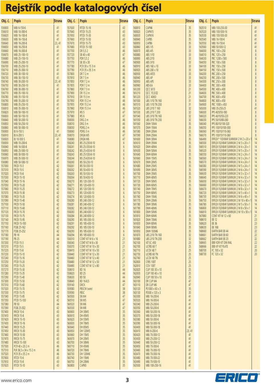 556740 MBJ 30-200-10 23, 41 556750 MBJ 30-250-10 41 556760 MBJ 30-300-10 41 556770 MBJ 35-100-10 41 556780 MBJ 35-150-10 41 556790 MBJ 35-200-10 41 556800 MBJ 35-250-10 41 556810 MBJ 35-300-10 41