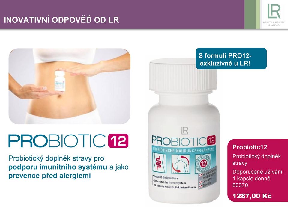 jako prevence před alergiemi Probiotic12 Probiotický