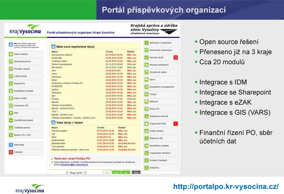 Integrace se Sharepoint Integrace s ezak Integrace s GIS