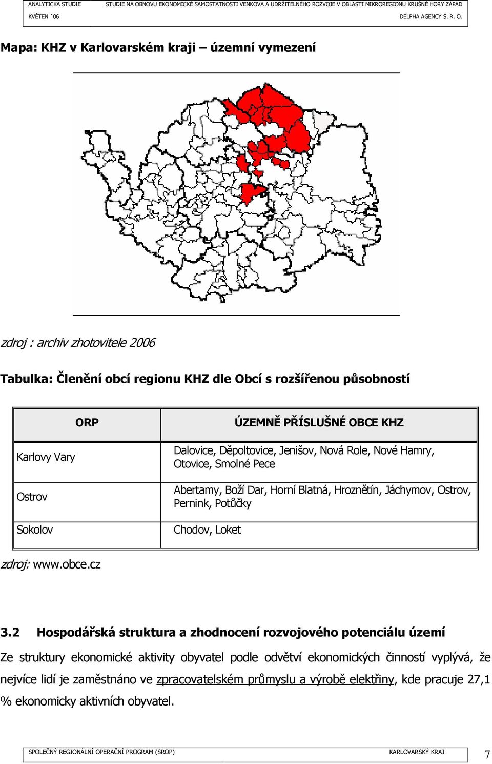 Pernink, Potůčky Chodov, Loket zdroj: www.obce.cz 3.