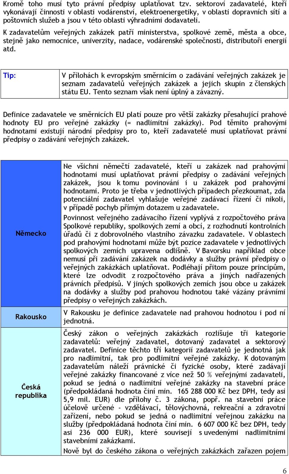 K zadavatelům veřejných zakázek patří ministerstva, spolkové země, města a obce, stejně jako nemocnice, univerzity, nadace, vodárenské společnosti, distributoři energií atd.