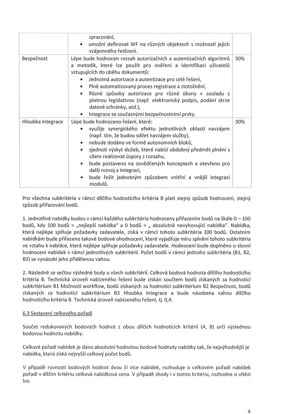 Jednotná autorizace a autentizace pro celé řešení,. Plně automatizovaný proces registrace a ztotožnění,. Různé způsoby autorizace pro různé úkony v souladu s platnou legislativou (např.