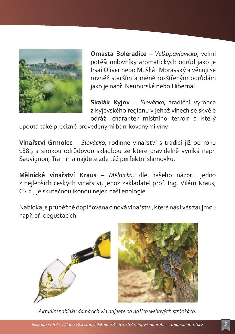 Skalák Kyjov Slovácko, tradiční výrobce z kyjovského regionu v jehož vínech se skvěle odráží charakter místního terroir a který upoutá také precizně provedenými barrikovanými víny Vinařství Grmolec