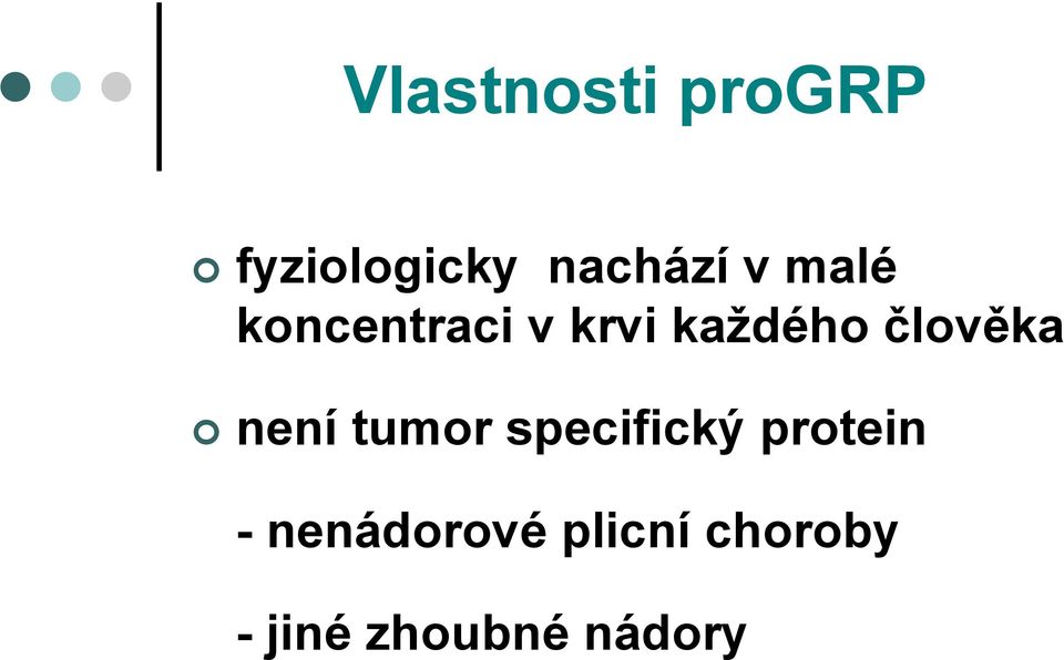 člověka není tumor specifický protein -