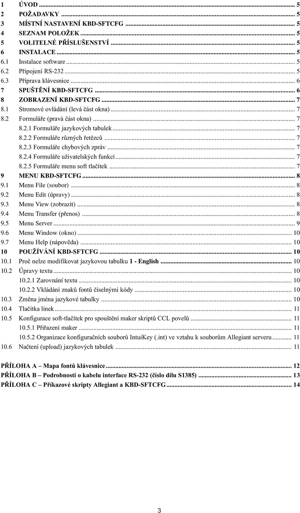 .. 7 8.2.3 Formuláøe chybových zpráv... 7 8.2.4 Formuláøe uživatelských funkcí... 7 8.2.5 Formuláøe menu soft tlaèítek... 7 9 MENU KBD-SFTCFG... 8 9.1 Menu File (soubor)... 8 9.2 Menu Edit (úpravy).