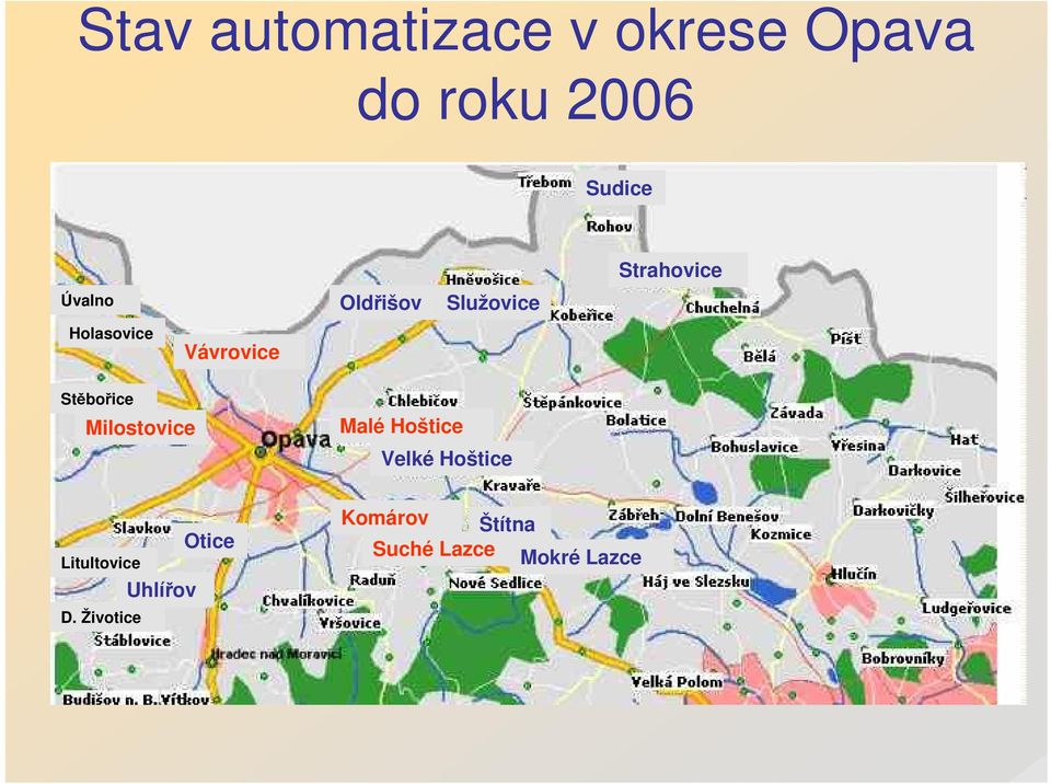 Stěbořice Milostovice Malé Hoštice Velké Hoštice