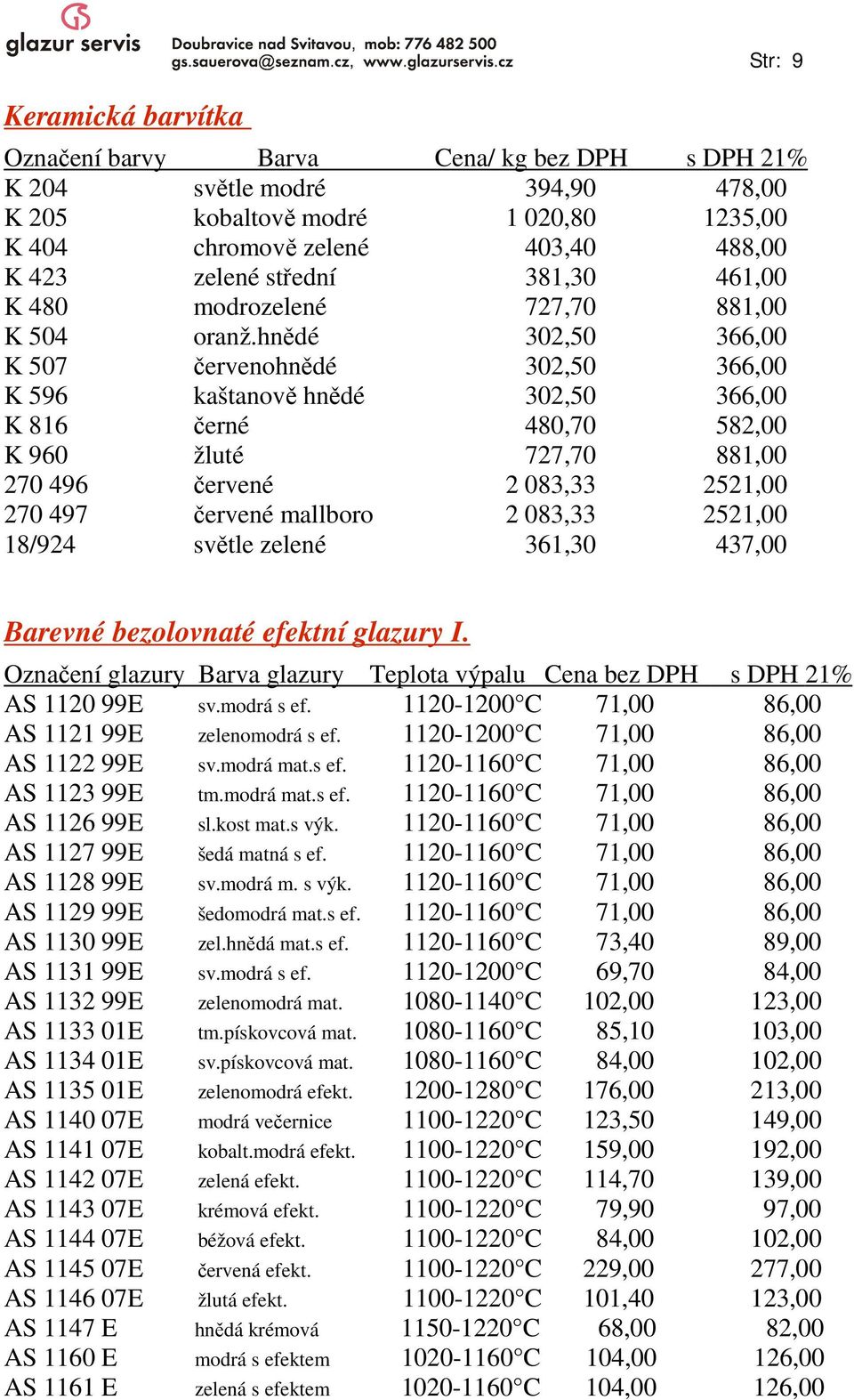 hnědé 302,50 366,00 K 507 červenohnědé 302,50 366,00 K 596 kaštanově hnědé 302,50 366,00 K 816 černé 480,70 582,00 K 960 žluté 727,70 881,00 270 496 červené 2 083,33 2521,00 270 497 červené mallboro