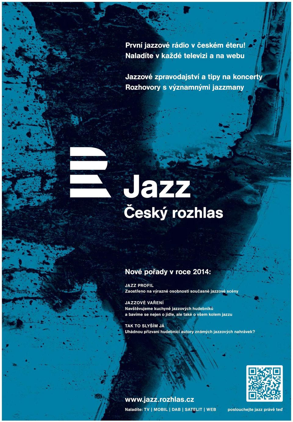 roce 2014: JAZZ PROFIL Zaostřeno na výrazné osobnosti současné jazzové scény JAZZOVÉ VAŘENÍ Navštěvujeme kuchyně jazzových