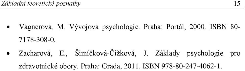 ISBN 80-7178-308-0. Zacharová, E., Šimíčková-Čížková, J.