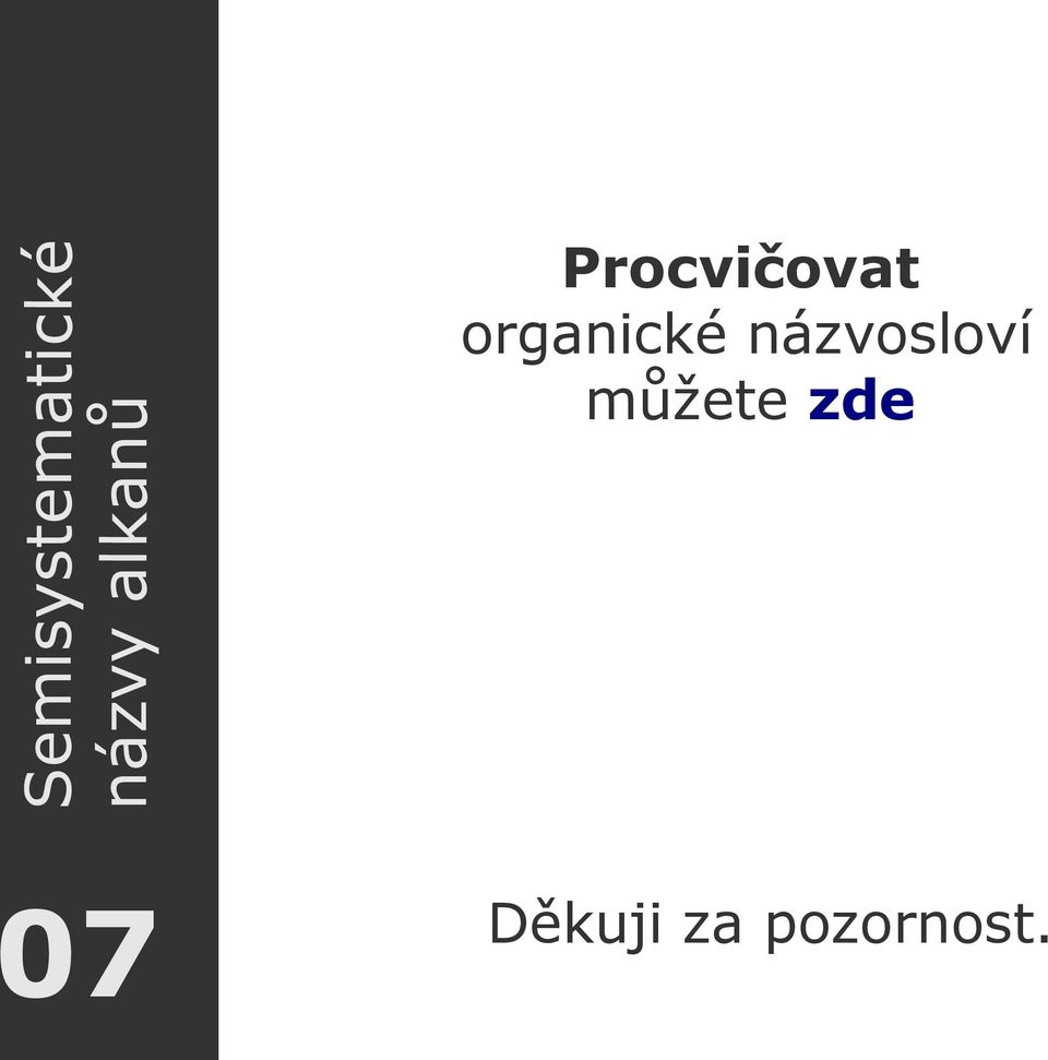 organické názvosloví