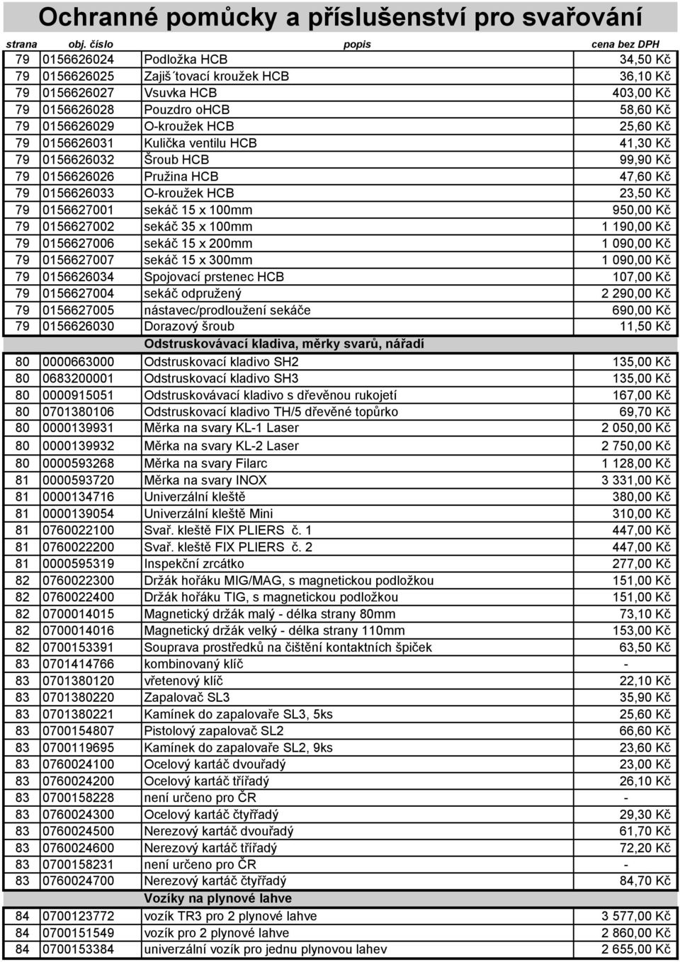 sekáč 35 x 100mm 1 190,00 Kč 79 0156627006 sekáč 15 x 200mm 1 090,00 Kč 79 0156627007 sekáč 15 x 300mm 1 090,00 Kč 79 0156626034 Spojovací prstenec HCB 107,00 Kč 79 0156627004 sekáč odpružený 2