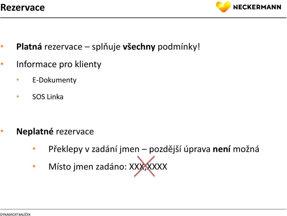 Informace pro klienty E-Dokumenty SOS Linka