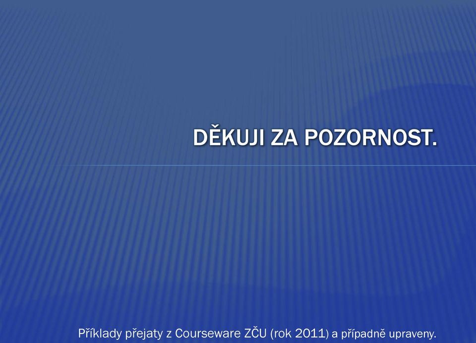 Courseware ZČU (rok