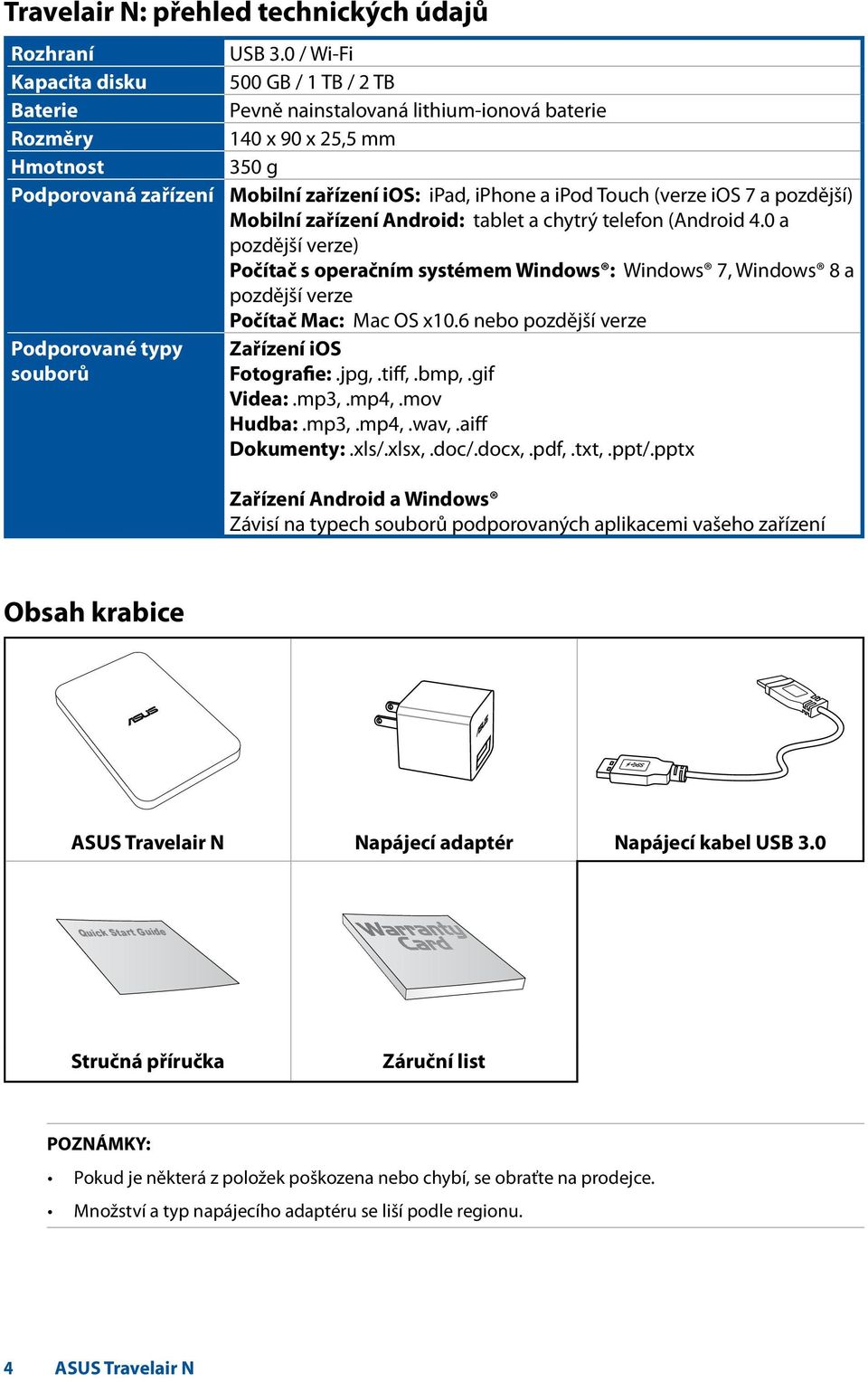 tablet a chytrý telefon (Android 4.0 a pozdější verze) Počítač s operačním systémem Windows : Windows 7, Windows 8 a pozdější verze Počítač Mac: Mac OS x10.