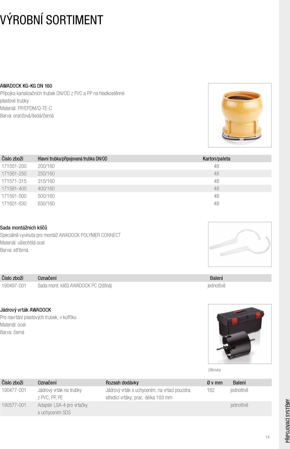 Speciálně vyvinuta pro montáž AWADOCK POLYMER CONNECT Materiál: ušlechtilá ocel Barva: stříbrná Číslo zboží Označení Balení 190497-001 Sada mont.