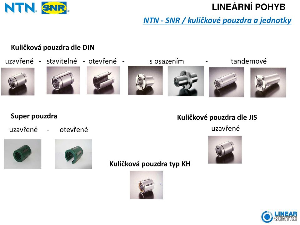 s osazením - tandemové Super pouzdra uzavřené - otevřené