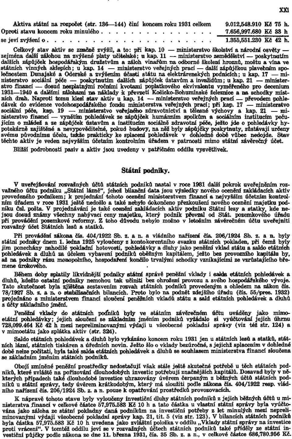 11 ministerstvo zemědělství poskytnutím dalších zápůjček hospodářským družstvům a záloh vinařům na odborné školená hroznů, moštu a vína ve státních vinných sklepích; u kap.