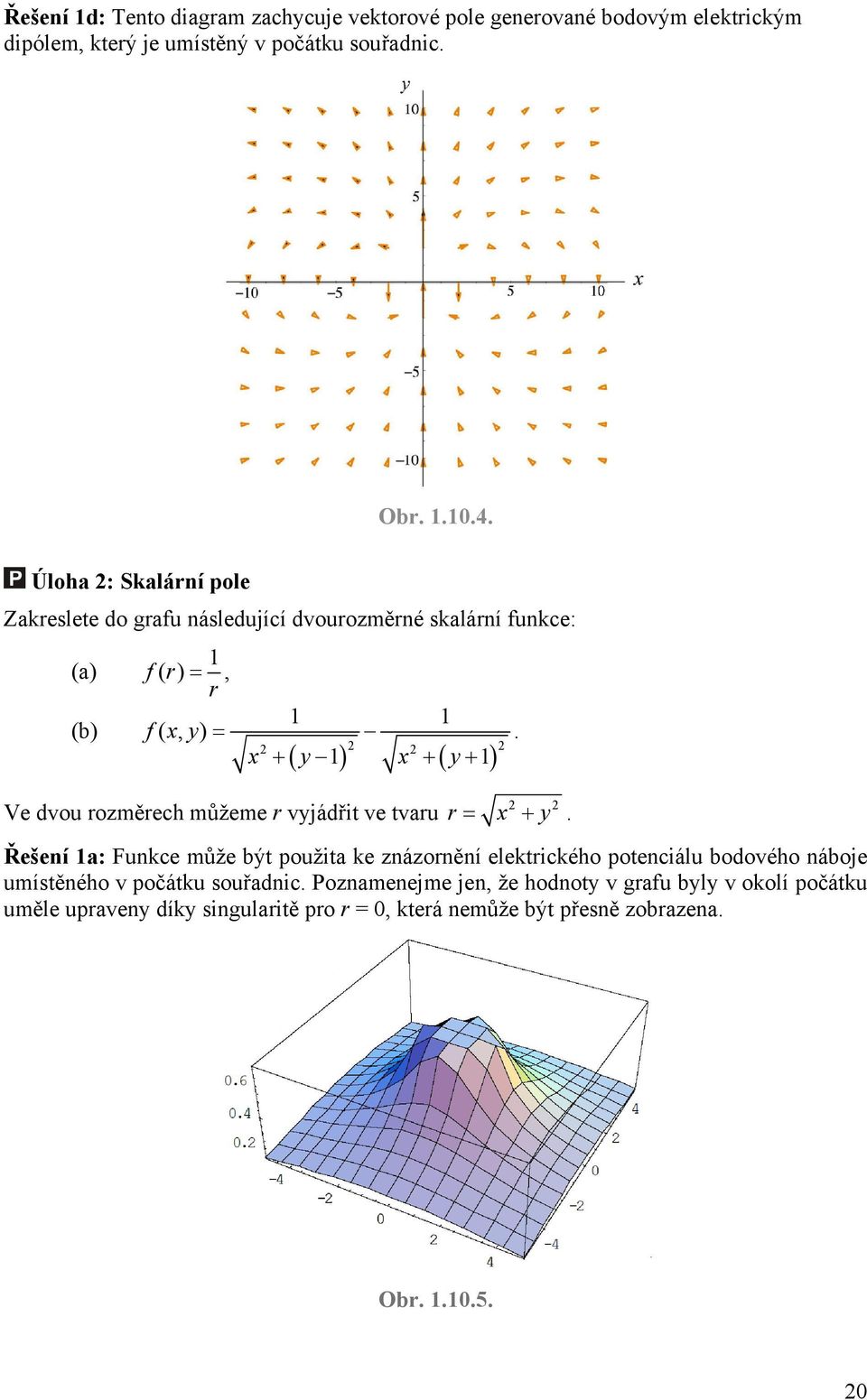 ( ) ( ) Ve dvou rozměrech můžeme r vyjádřit ve tvaru r = x + y.