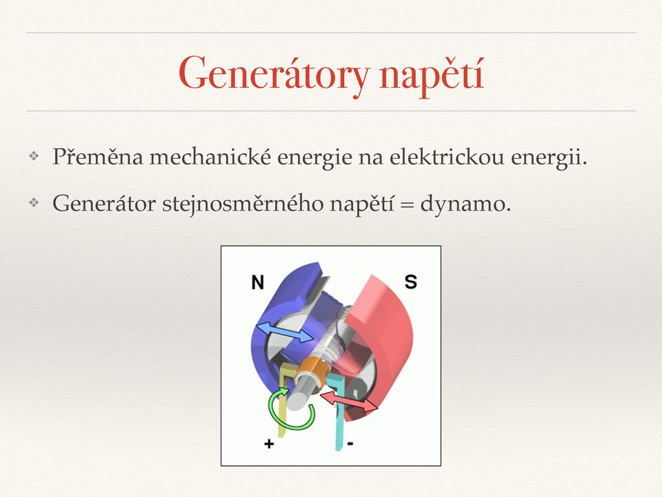 elektrickou energii.