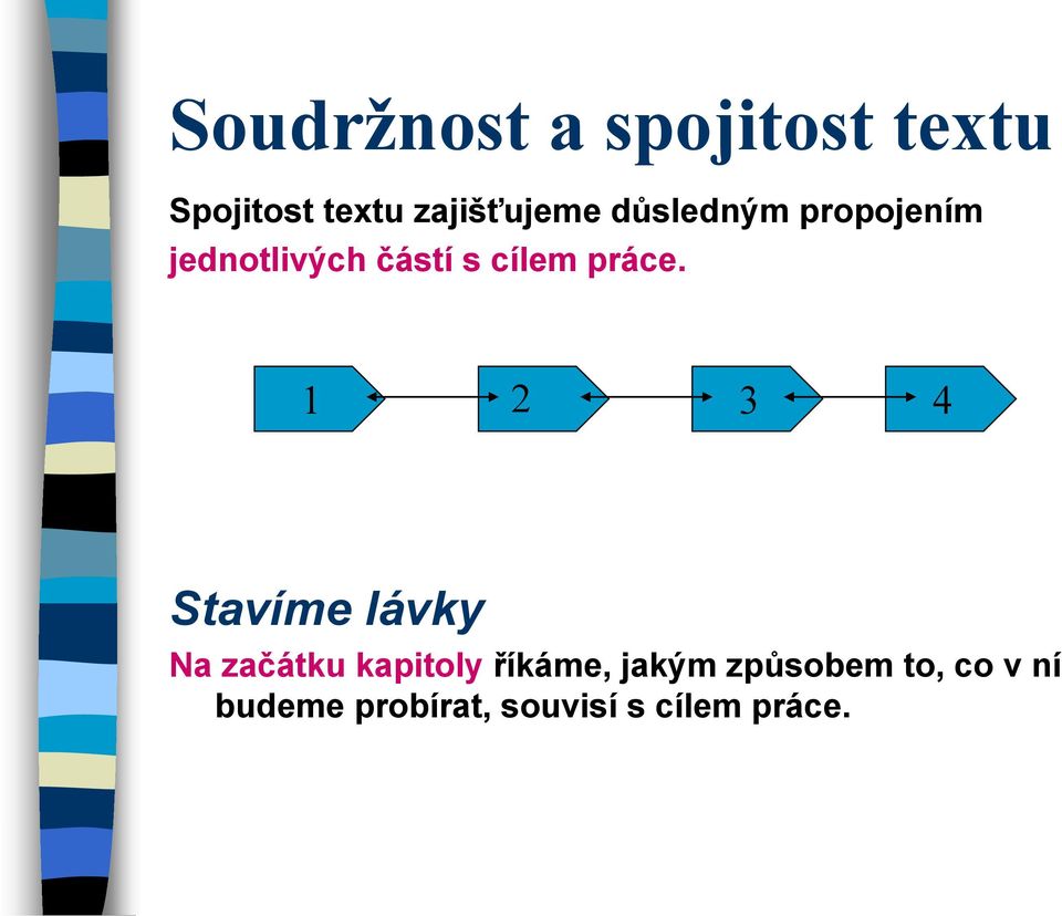 1 2 3 4 Stavíme lávky Na začátku kapitoly říkáme, jakým