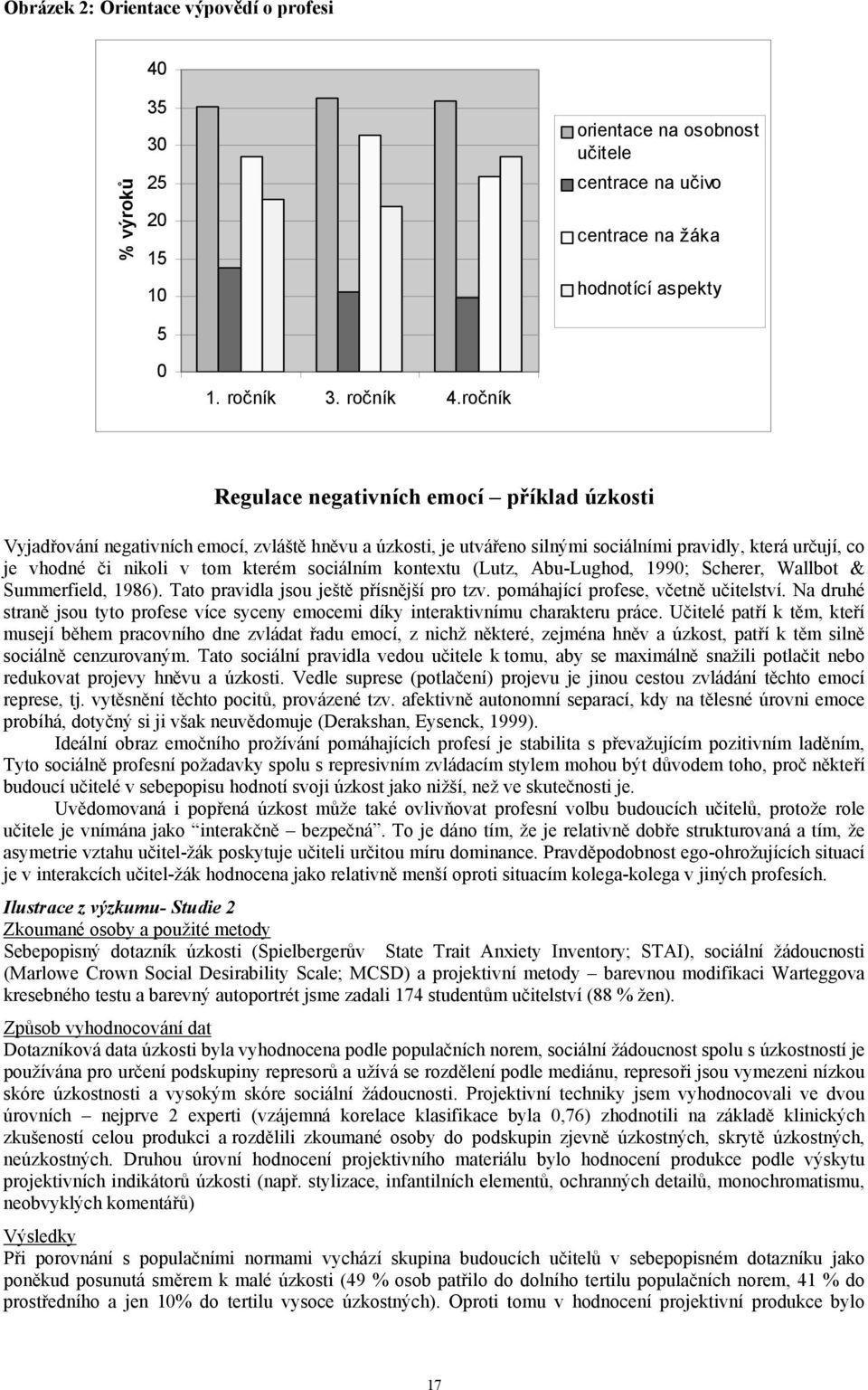 sociálním kontextu (Lutz, Abu-Lughod, 1990; Scherer, Wallbot & Summerfield, 1986). Tato pravidla jsou ještě přísnější pro tzv. pomáhající profese, včetně učitelství.