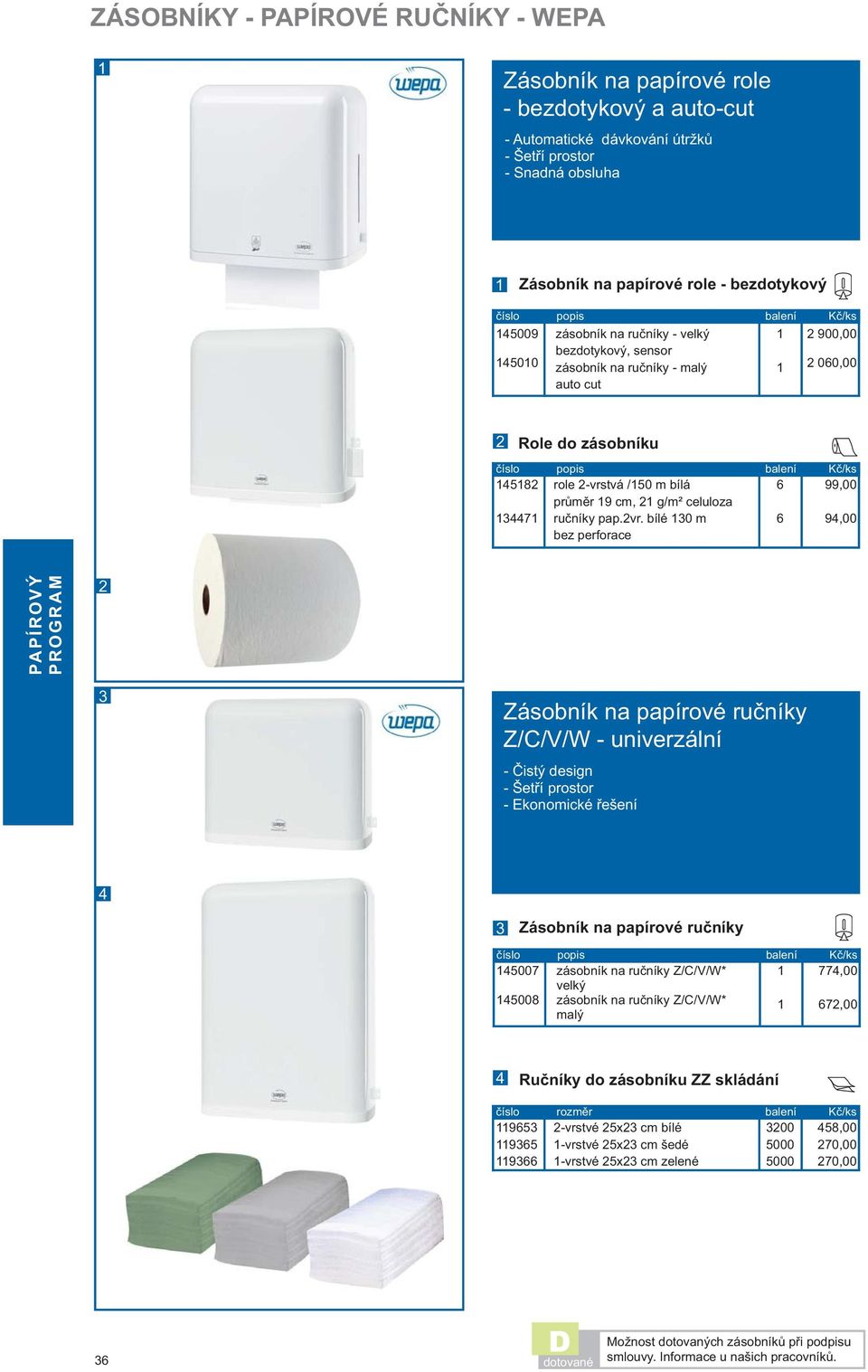 tvá /50 m bílá průměr 9 cm, g/m² celuloza ručníky pap.vr.