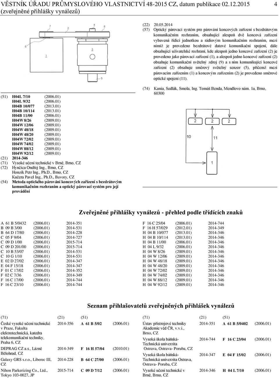 rozhraním, mezi nimiž je provedeno bezdrátové datové komunikační spojení, dále obsahující uživatelské rozhraní, kde alespoň jedno koncové zařízení (2) je provedeno jako párovací zařízení (1), a