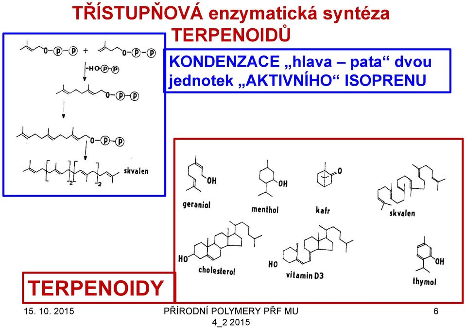 KONDENZACE hlava pata dvou