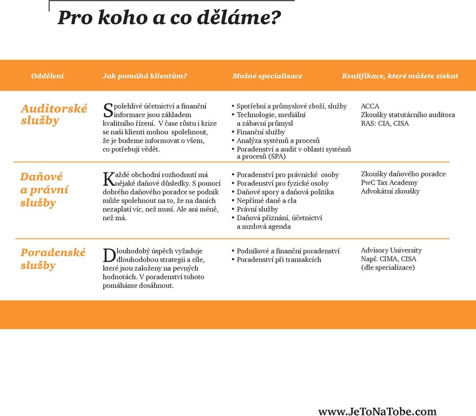 V čase růstu i krize se naši klienti mohou spolehnout, že je budeme informovat o všem, co potřebují vědět. Každé obchodní rozhodnutí má nějaké daňové důsledky.