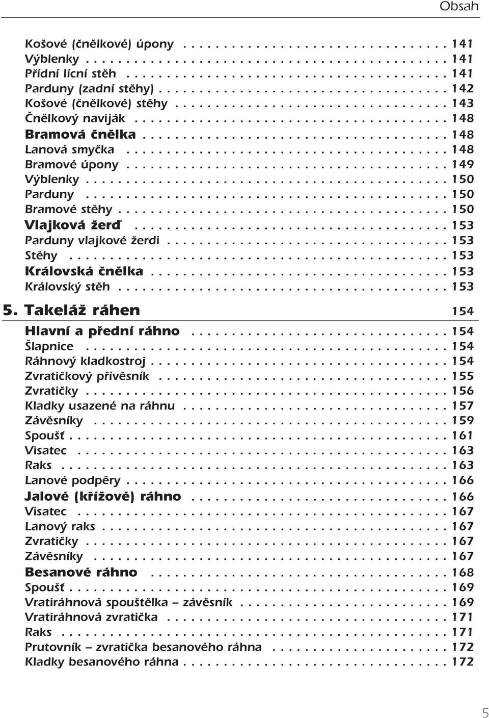 ....................................... 148 Bramové úpony........................................ 149 Výblenky............................................. 150 Parduny............................................. 150 Bramové stěhy.