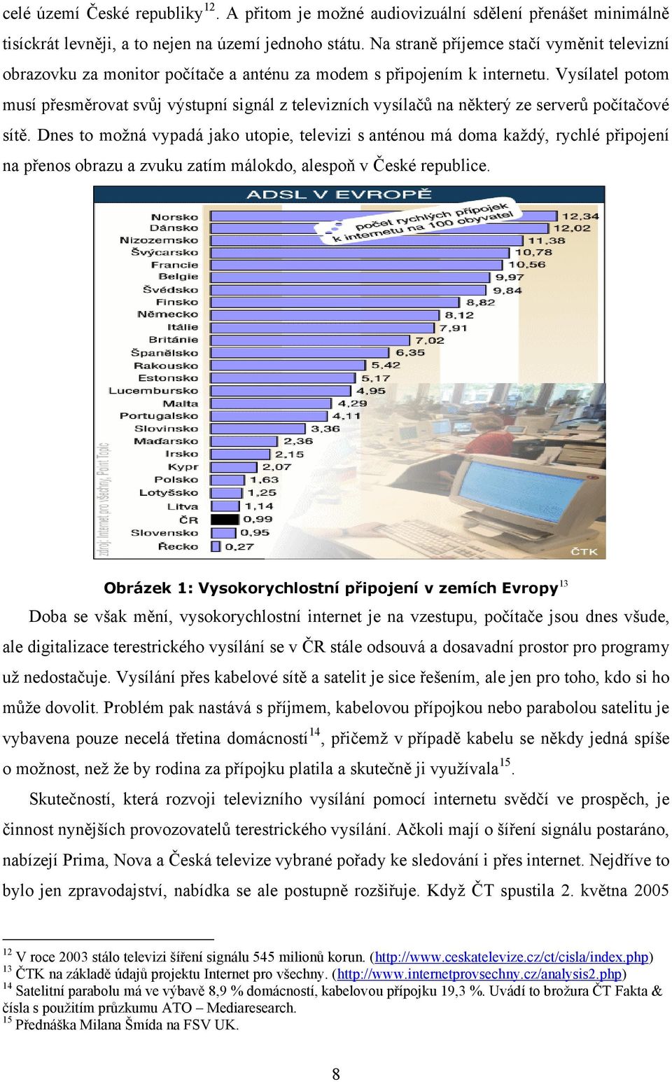 Vysílatel potom musí přesměrovat svůj výstupní signál z televizních vysílačů na některý ze serverů počítačové sítě.