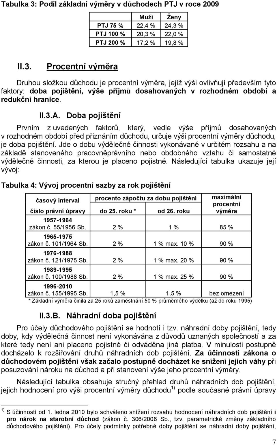 Jde o dobu výdělečné činnosti vykonávané v určitém rozsahu a na základě stanoveného pracovněprávního nebo obdobného vztahu či samostatné výdělečné činnosti, za kterou je placeno pojistné.