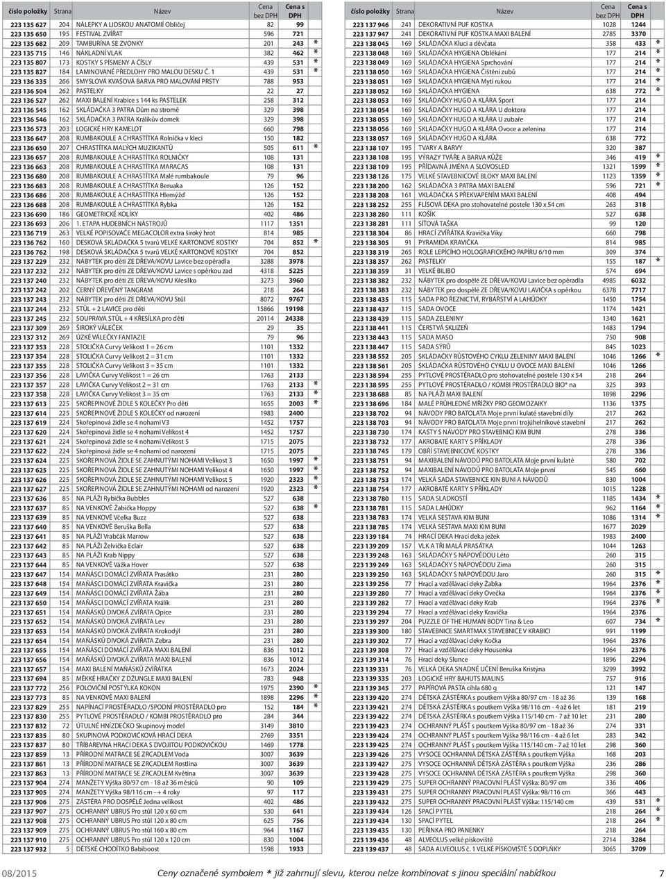 1 439 531 223 136 335 266 SMYSLOVÁ KVAŠOVÁ BARVA PRO MALOVÁNÍ PRSTY 788 953 223 136 504 262 PASTELKY 22 27 223 136 527 262 MAXI BALENÍ Krabice s 144 ks PASTELEK 258 312 223 136 545 162 SKLÁDAČKA 3