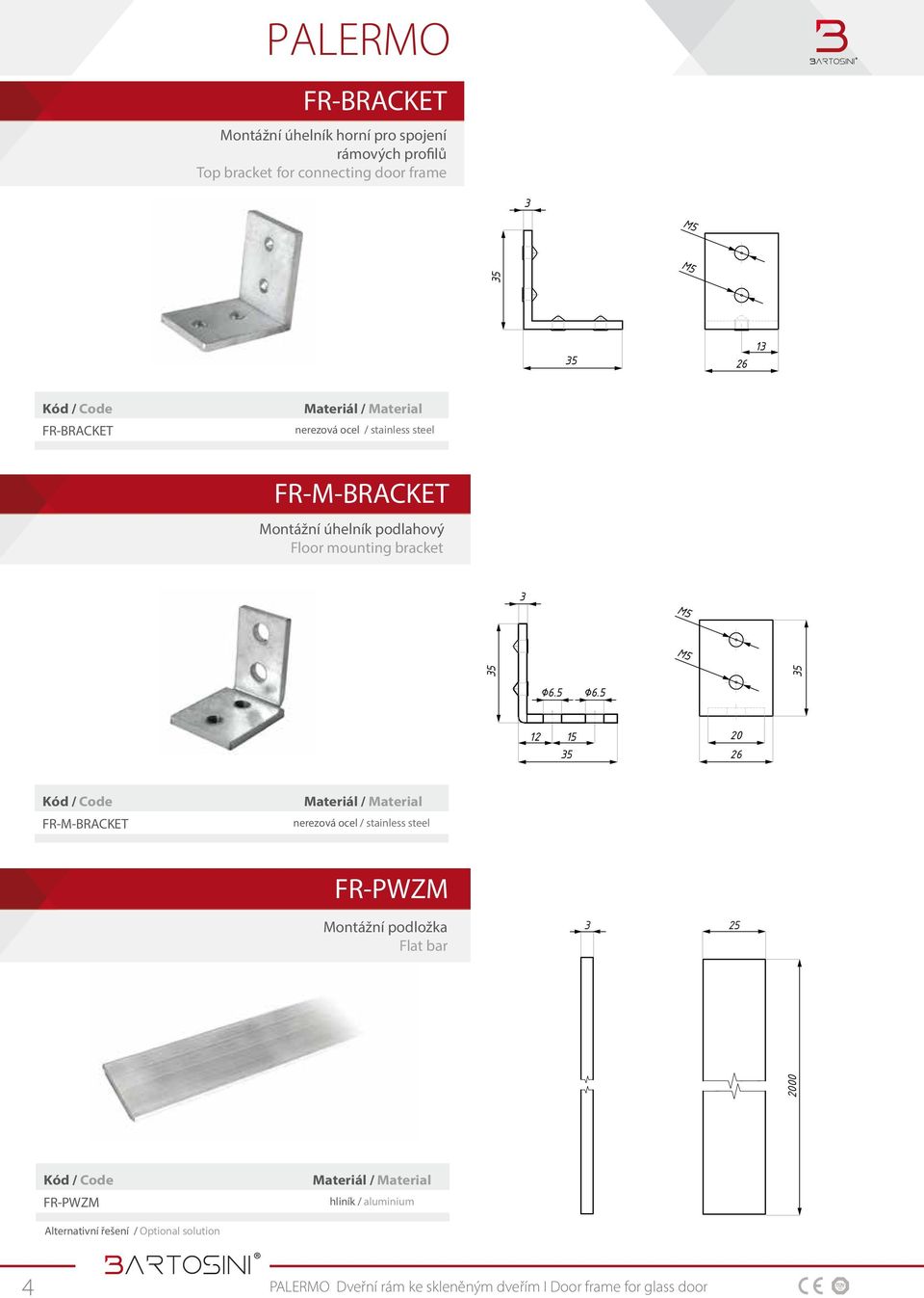 mounting bracket 3 M5 M5 35 35 6.