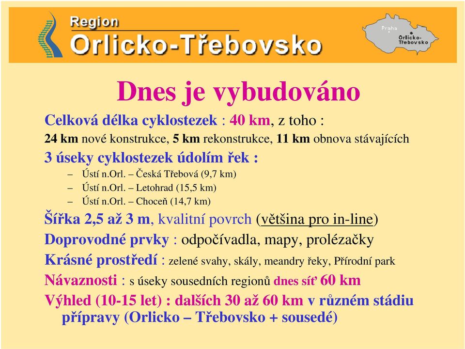 Česká Třebová (9,7 km) Ústí n.orl.