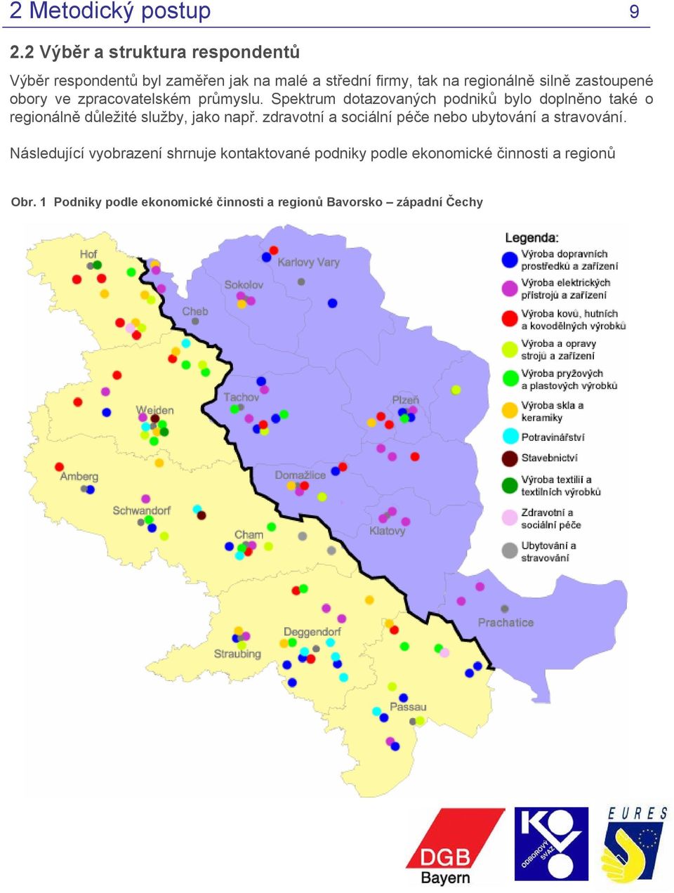 zastoupené obory ve zpracovatelském průmyslu.