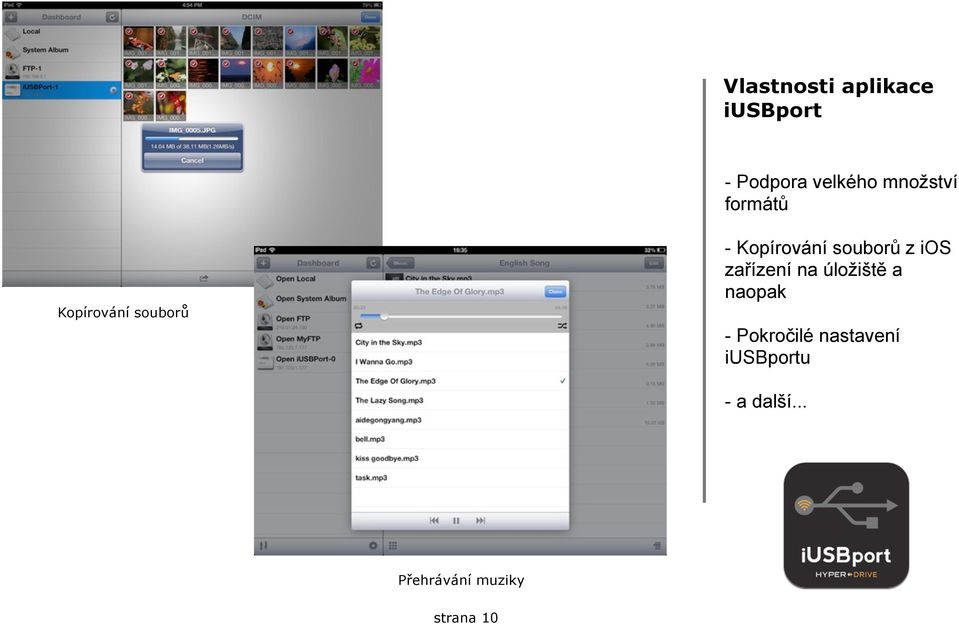 souborů z ios zařízení na úložiště a naopak -