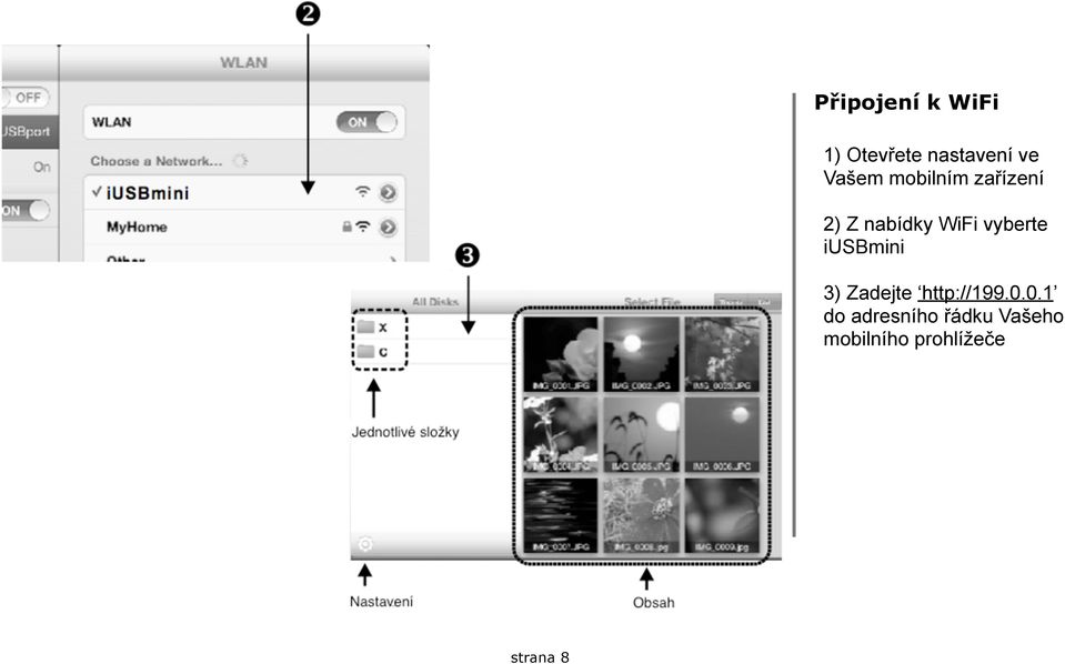 vyberte iusbmini 3) Zadejte http://199.0.