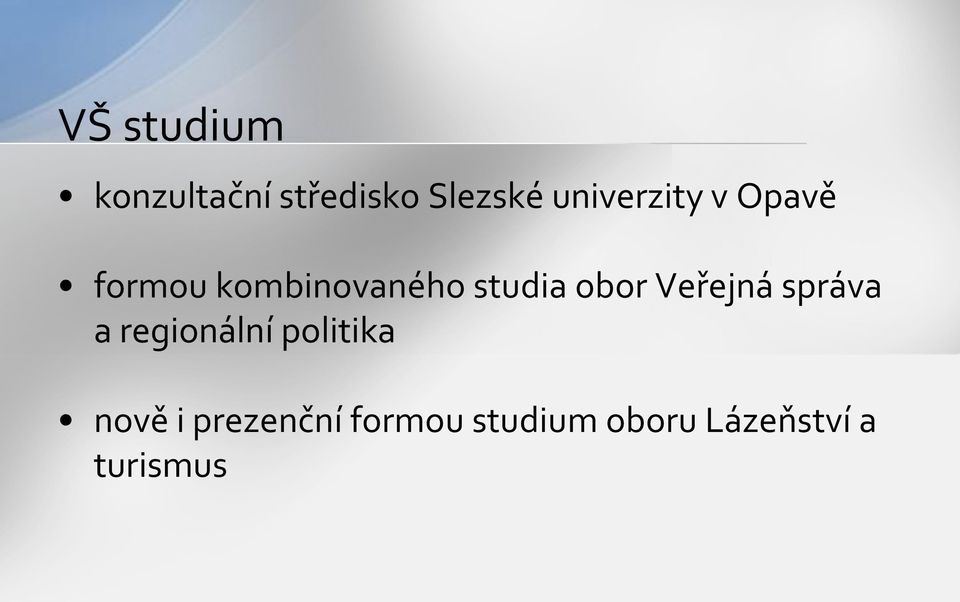 obor Veřejná správa a regionální politika nově