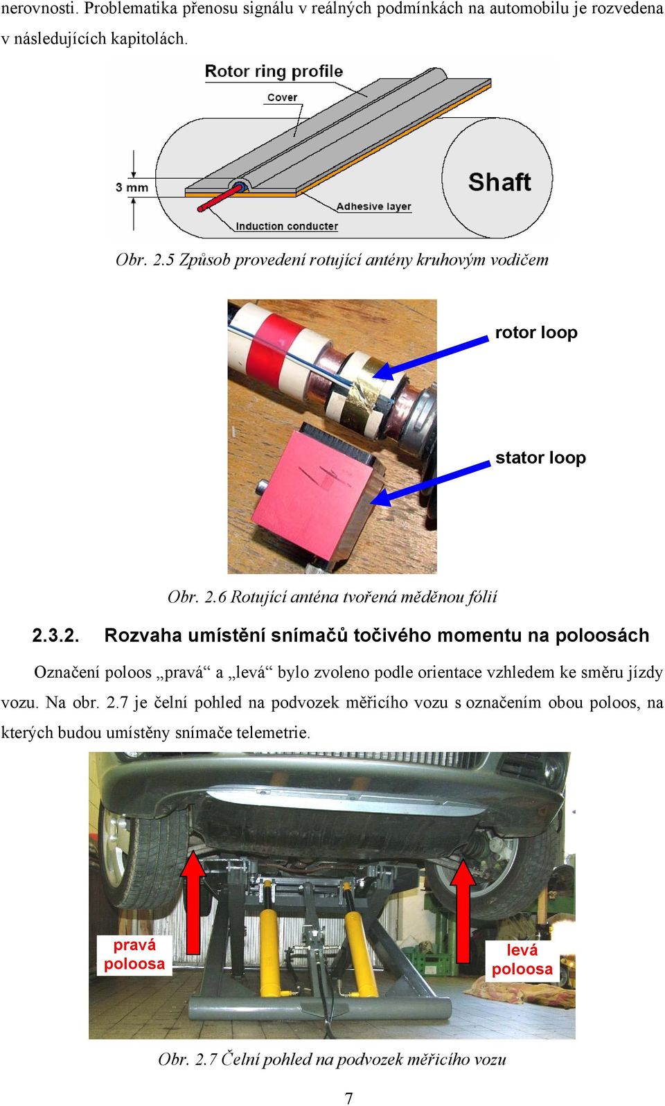 6 Rotující anténa tvořená měděnou fólií 2.