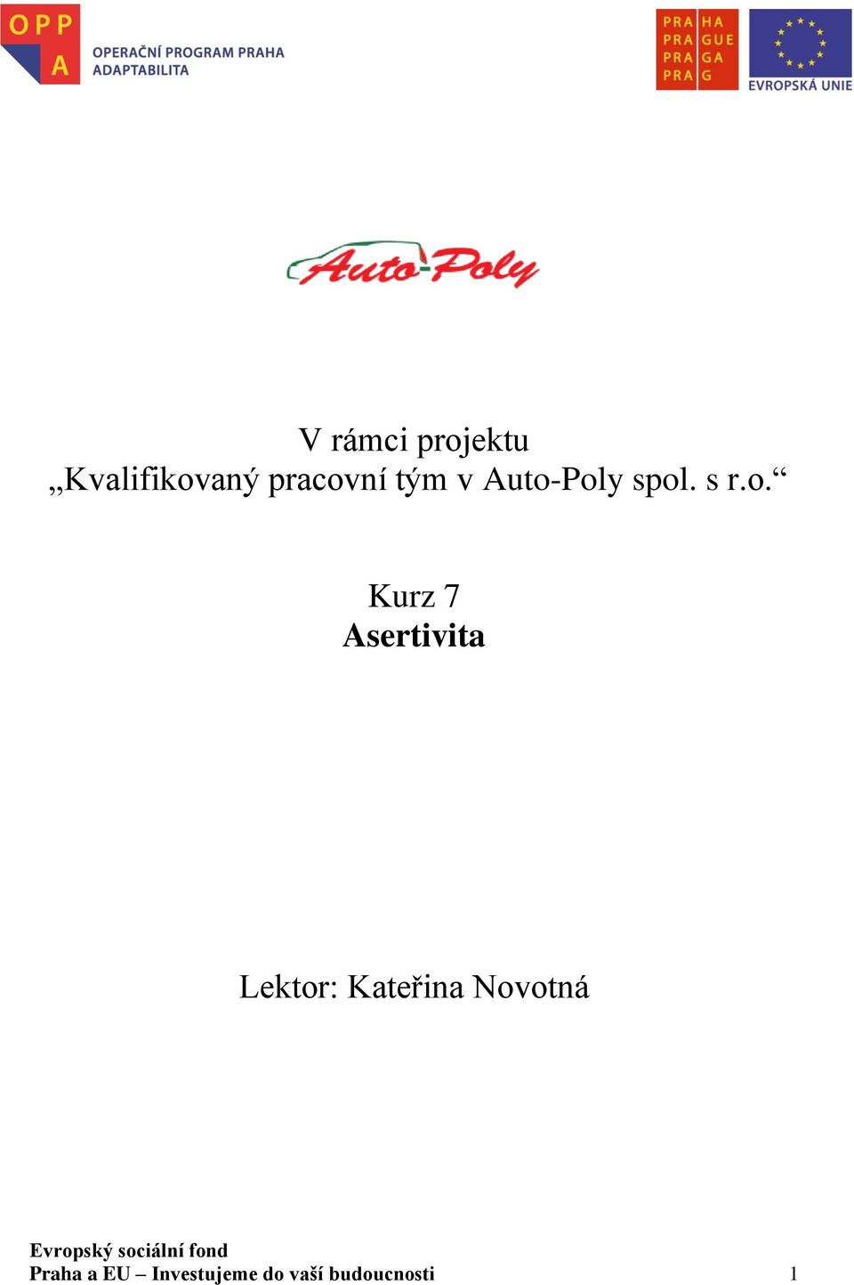 ní tým v Auto-