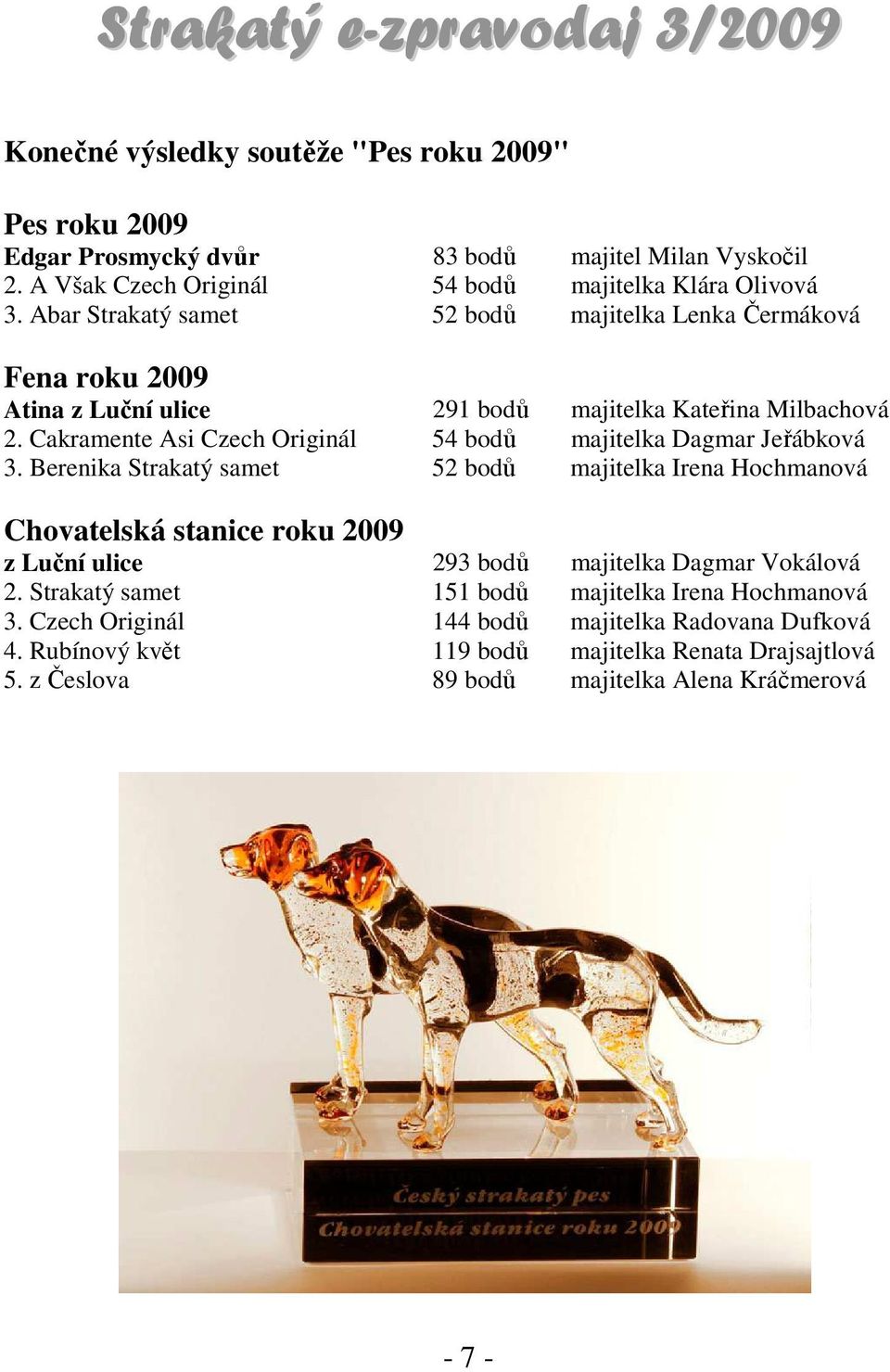 Cakramente Asi Czech Originál 54 bodů majitelka Dagmar Jeřábková 3.