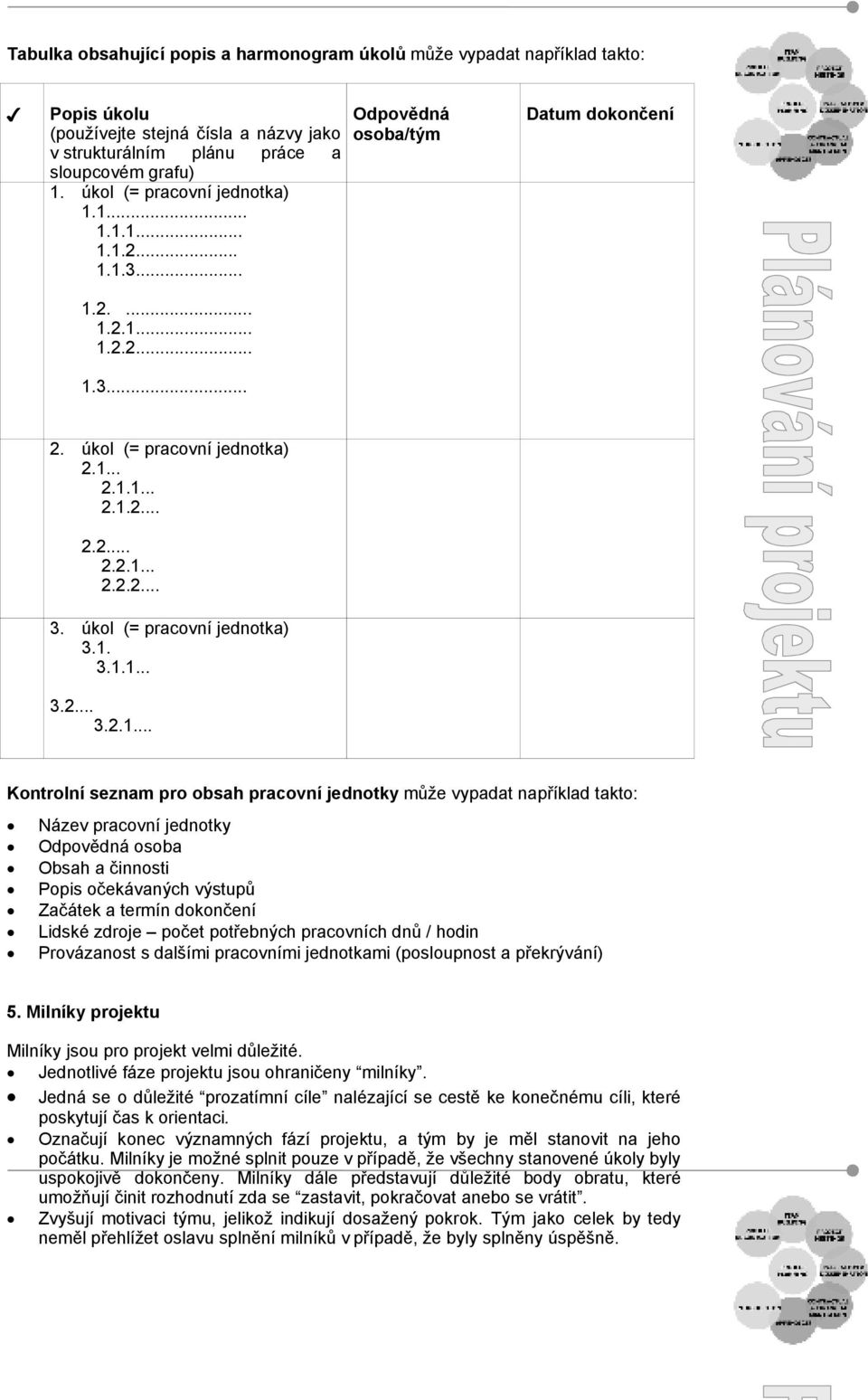 úkol (= pracovní jednotka) 3.1.