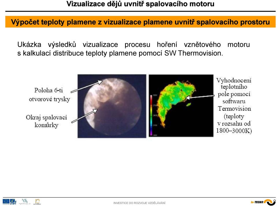 vizualizace procesu hoření vznětového motoru s