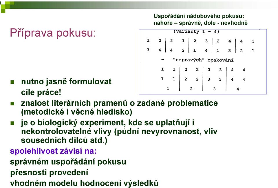 znalost literárních pramenů o zadané problematice (metodické i věcné hledisko) je o biologický