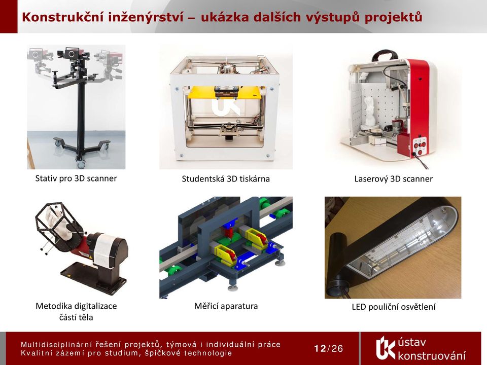 tiskárna Laserový 3D scanner Metodika digitalizace